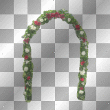arch of flowers - animated