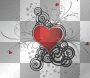 swirly red heart