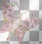 anime diamond butterfly deco sparkle