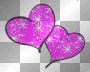 pink heart glitter
