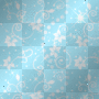 Swirls & Flowers~Lt Blue BG