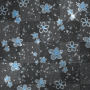 Flower Doodle Sparkle~Blue BG