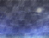 Raining over the Island sceen