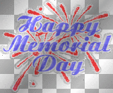 Happy Memorial Day ' glitter text