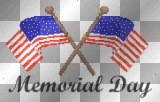 Memorial Day flags ' 