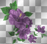 anime purple glitter flowers summer