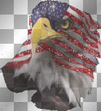 eagle flag ' animated glitter sparkles