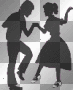 Dance Vintage Retro black