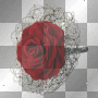 anime flower red vintage decor