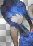 Emo Girl in blue