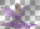 purple glitter fairy