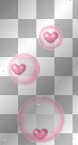 "I Love You" glitter hearts cad888