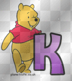 Winnie the Pooh letter k