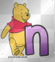 Winnie the Pooh letter n