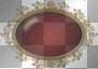 a ruby znd gold brooch / button