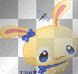 Blue Ribbon, Cream Bunny