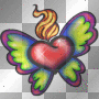 glitter heart