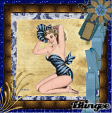 Vintage beachgirl