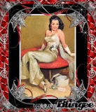 Black Haired Vintage Pinup