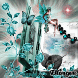 Teal Fairy On Book (PDB)