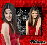 Selena in red