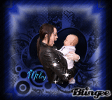 Miley love the babies!