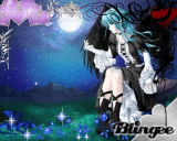 angel dark in the night