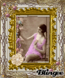 Vintage Lady On Swing