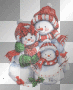 anime christmas glitter snowman winter