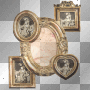 DODATKI  VINTAGE TRANSPARENT FURNITURE GOLD 