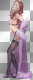 transparent sexy lady b75