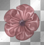 pink flower button