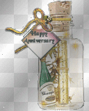 Botella happy Anniversary