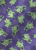 frogs blue background