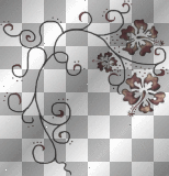 vintage doodle brown