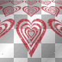 red tilt glitter hearts +myates7