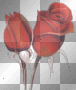 red vintage rose