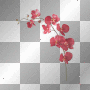 Border Corner Flowers Red