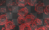 red glitter roses