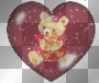 Herz mit Teddy