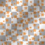 Flower transparent patterns Colours~Orange