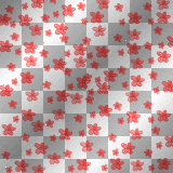 Flower transparent patterns Colours~Red