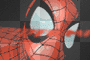 Spiderman head and logo
