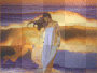 woman and waves animation