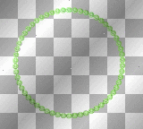 ☺©Lime-Green Diamonds Circle Frame®☺