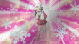 Dawn is in her Platinum outfit.