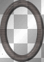 oval wooden frame