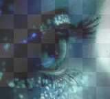 olhos azuis