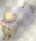 pooh & piglet letter p