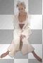 Sharon in White robe......